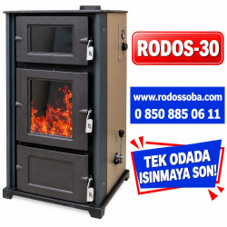 RODOS-30 KUZİNELİ ŞÖMİNELİ KAT KALORİFER SOBASI