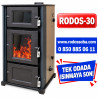 RODOS-30 KUZİNELİ ŞÖMİNELİ KAT KALORİFER SOBASI