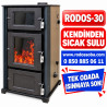 RODOS-30 KUZİNELİ ŞÖMİNELİ SICAK SULU KAT KALORİFER SOBASI
